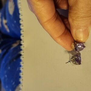 Kate spade lavender earringskate spade triangular  lavender earrings